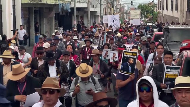 BRUTALES PROTESTAS en GUATEMALA pidiendo la LIBERACIÓN de los LÍDERES INDÍGENAS