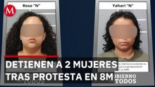 Fueron encarceladas 2 mujeres qué protestaron durante el 8M en Campeche