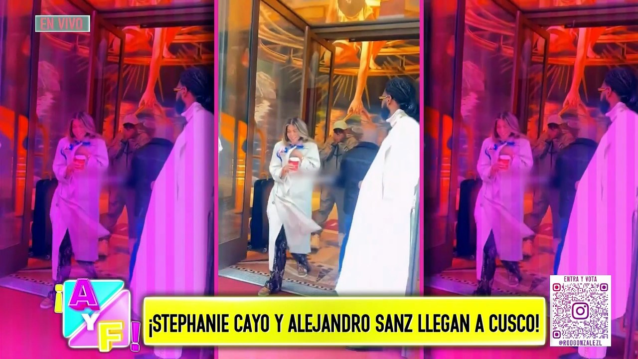 STEPHANIE CAYO Y ALEJANDRO SANZ LLEGAN A CUSCO | WILLAX TV