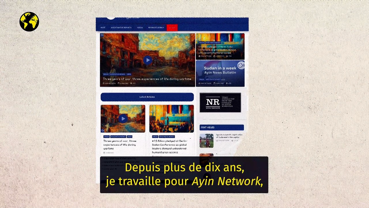 Pour Mosaab Baba, journaliste soudanais, “les médias occidentaux ne couvrent pas assez la situation”
