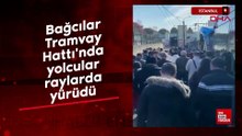 Bağcılar Tramvay Hattı'nda yaşanan arıza nedeniyle seferler aksadı