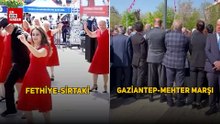 Mehtere sırt çeviren CHP'nin sirtaki gösterileri
