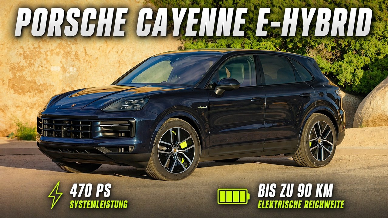 Porsche Cayenne E-Hybrid 470 PS Algarve Blue Metallic Vorstellung