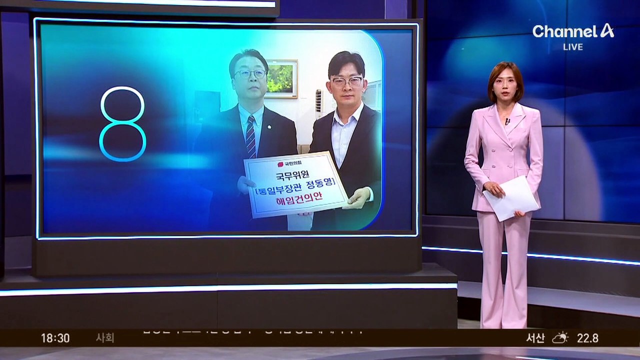 국민의힘, ‘정동영 아웃’ 해임안 냈다