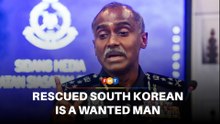 Rescued South Korean a wanted man