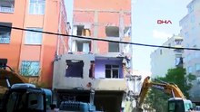 Hasarlı bina yıkımında akılalmaz skandal! Komşu apartman çırılçıplak kaldı!