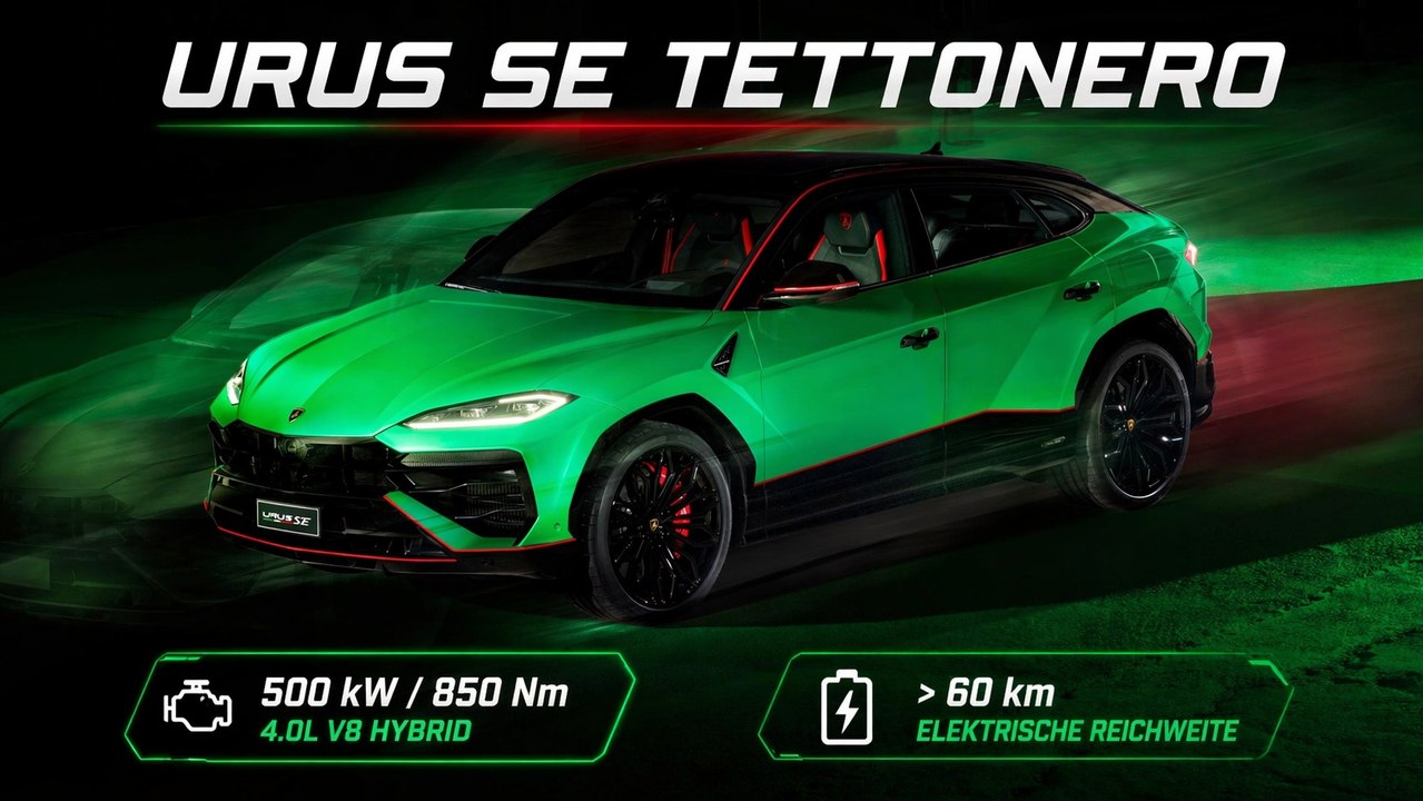Lamborghini Urus SE Tettonero: Exklusive Capsule mit 500 kW