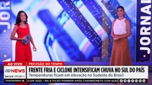 Previsão do Tempo: Frente fria e ciclone intensificam chuva no Sul
