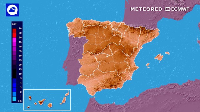El paso de una DANA dejará acumulados significativos