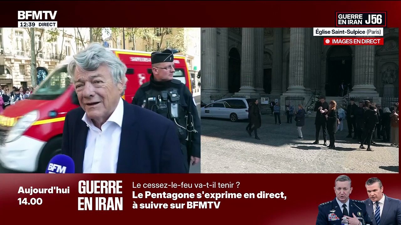 Jean-Louis Borloo sur BFMTV pour les funérailles de Nathalie Baye.