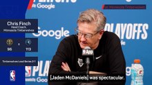 Finch hails 'inspirational' McDaniels as Timberwolves lead Nuggets