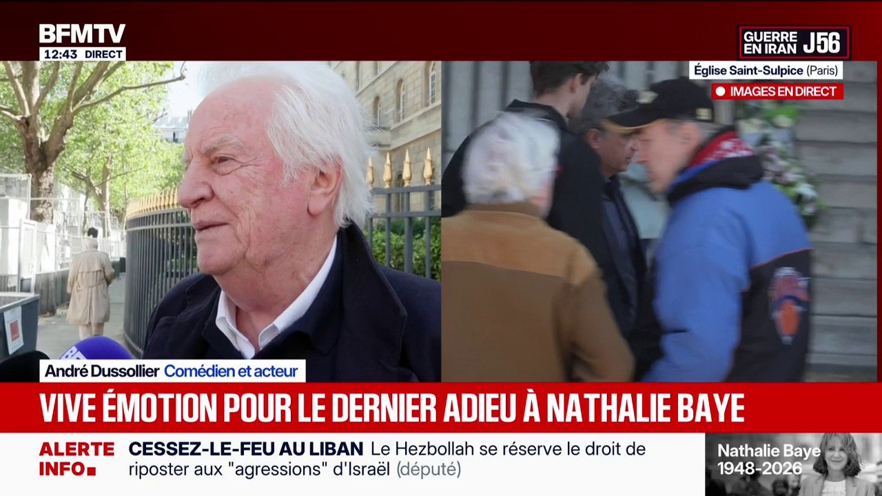 Obsèques de Nathalie Baye: "L'élégance, le sourire, la joie, la gaité c'était tout à fait elle", témoigne André Dussollier