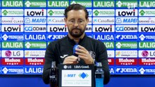 RUEDA de PRENSA de BORDALAS antes del GETAFE vs FC BARCELONA
