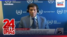 Duterte, lilitisin sa 3 counts ng crimes against humanity of murder and attempted murder, dahil utak umano ng malawakang pagpatay | 24 Oras