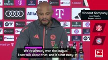 Winning the Bundesliga 'not easy at all' - Kompany