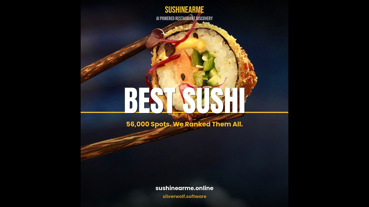 AI Found best sushi. Then It Made a Song About It. | AI Beats | SushiNearMe