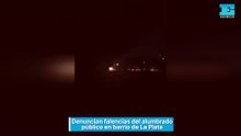 Denuncian falencias del alumbrado público en barrio de La Plata