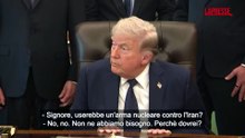 Iran, Trump: "Non userei mai un'arma nuceare, li abbiamo gi? annientati"