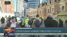 London subway workers’ strike enters fourth day