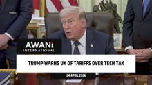 Trump warns UK of tariffs over tech tax