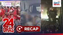 24 Oras: (Part 1) 5 Preso patay, 1 kritikal nang madisgrasya ang sinasakyang mobile; Kalituhan sa payout; P8-P10/L diesel rollback; atbp