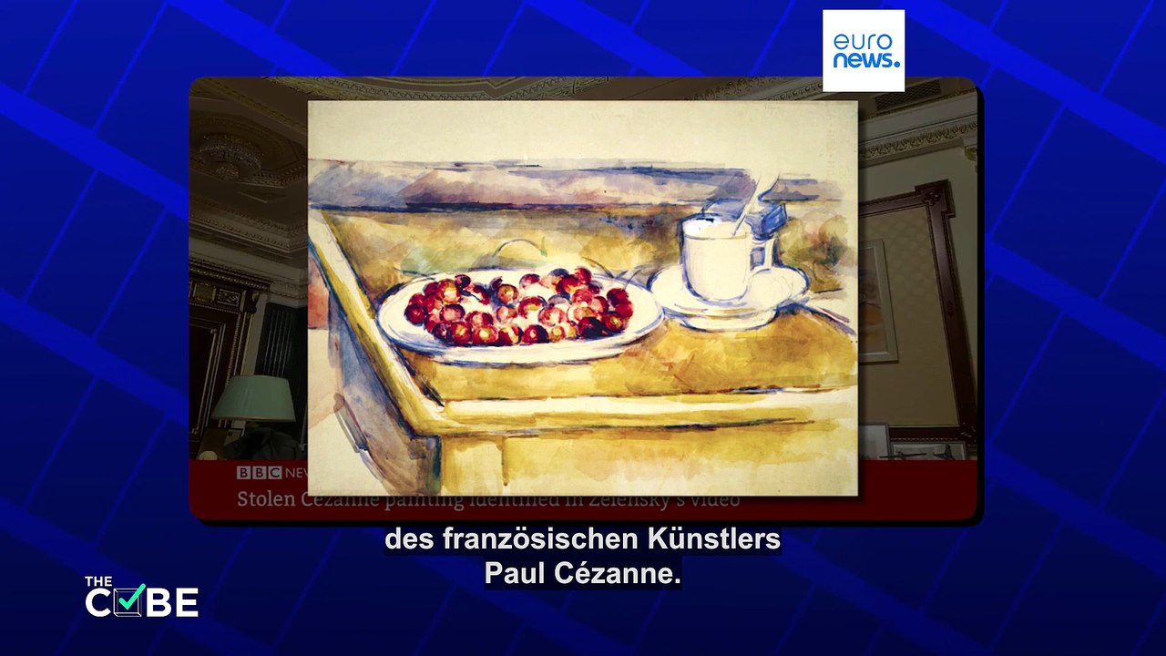 Hat Selenskyj ein gestohlenes Gemälde in seinem Büro in der Ukraine?
