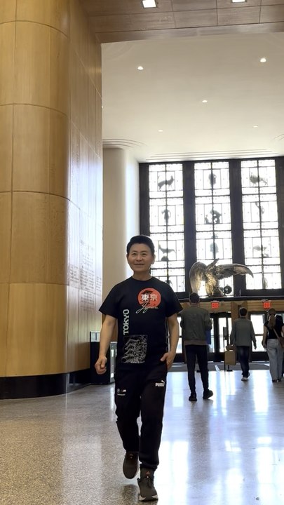 Nelson Wang went to Brooklyn to shoot a video on April 23, 2026.