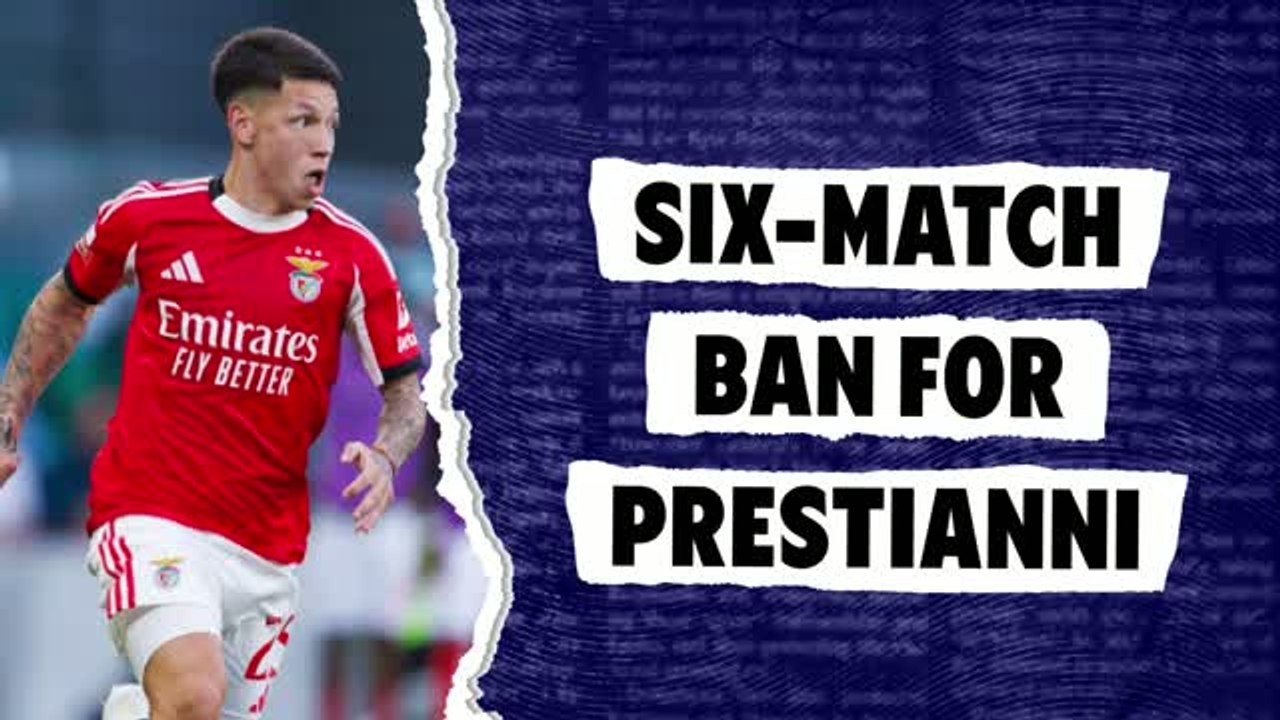 Prestianni handed six-match ban over Vini incident