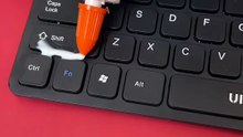 Transforming keyboard with glue
