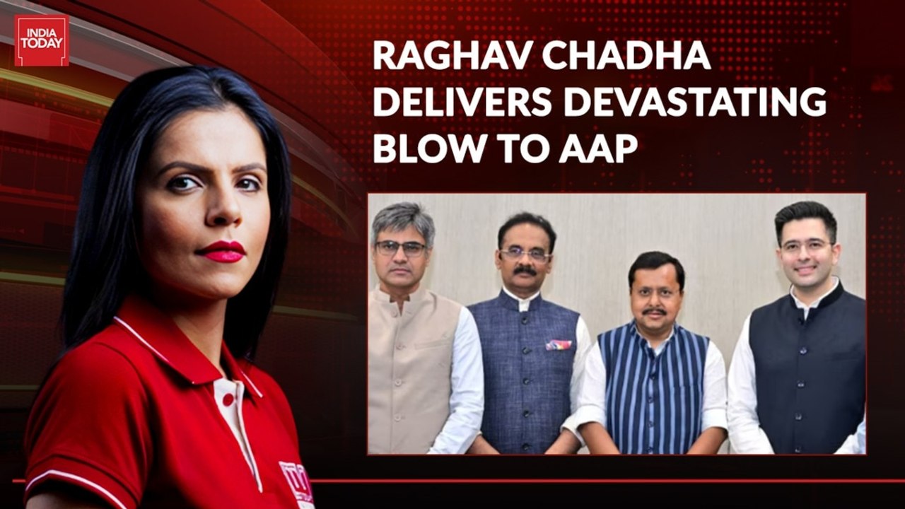 Raghav Chadha, 6 other AAP Rajya Sabha MPs quit party to merge with BJP; AAP to seek action