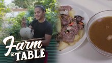 Chef JR cooks 'PINUURANG PATO' for the 'Farm to Table' team! | Farm to Table