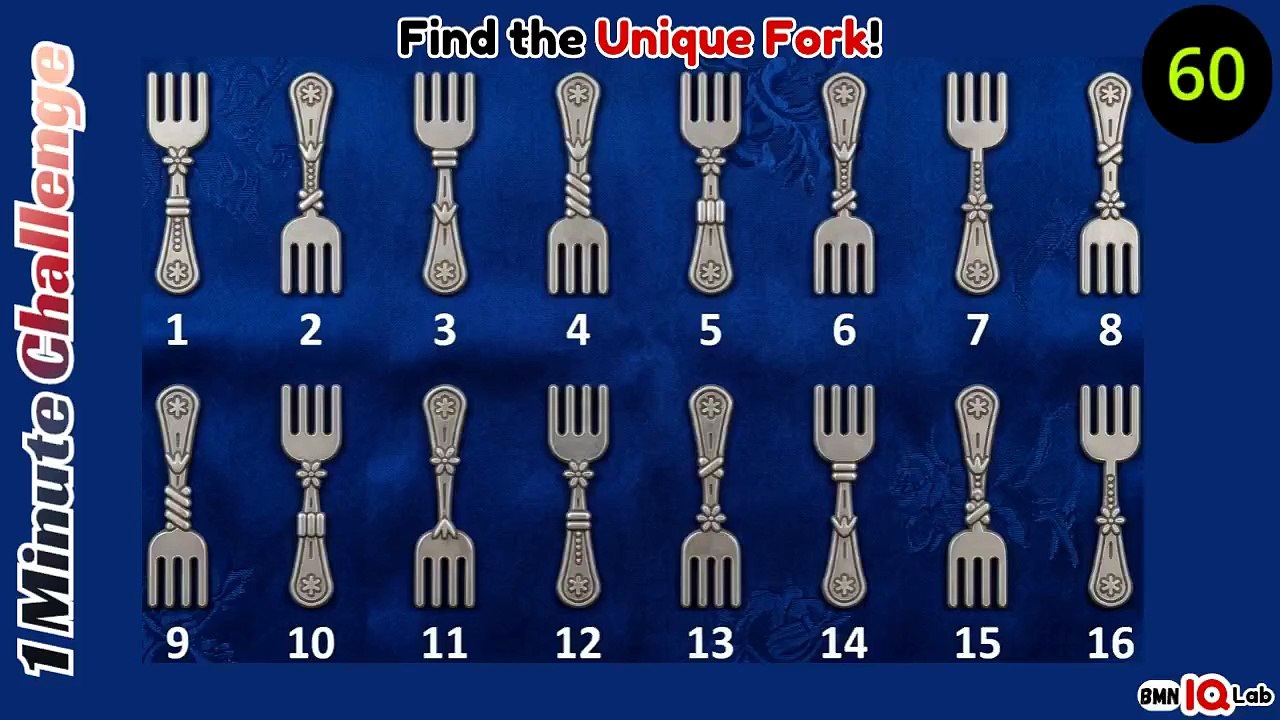 #HardPuzzle 😳🤯 Find the Unique Fork! 🍴