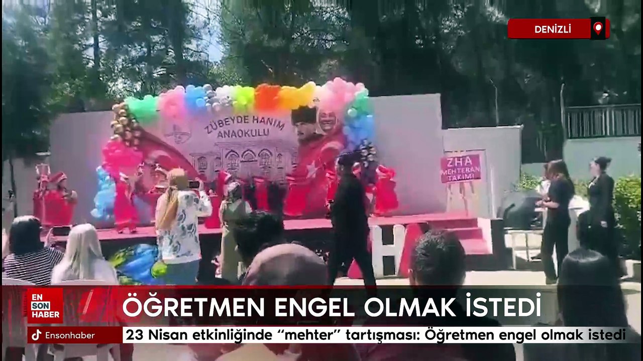 Denizli’de 23 Nisan etkinliğinde “mehter” tartışması: Öğretmen engel olmak istedi