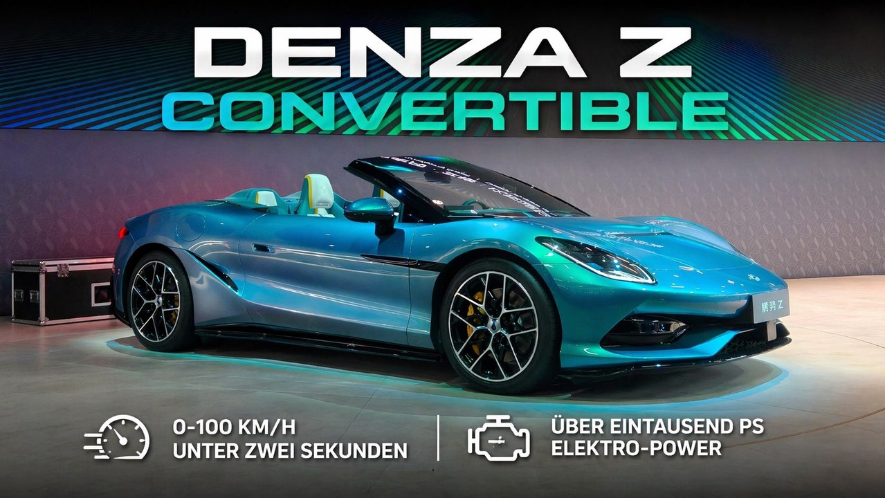 Denza Z Convertible kommt als Cabrio, Hardtop und Track Edition