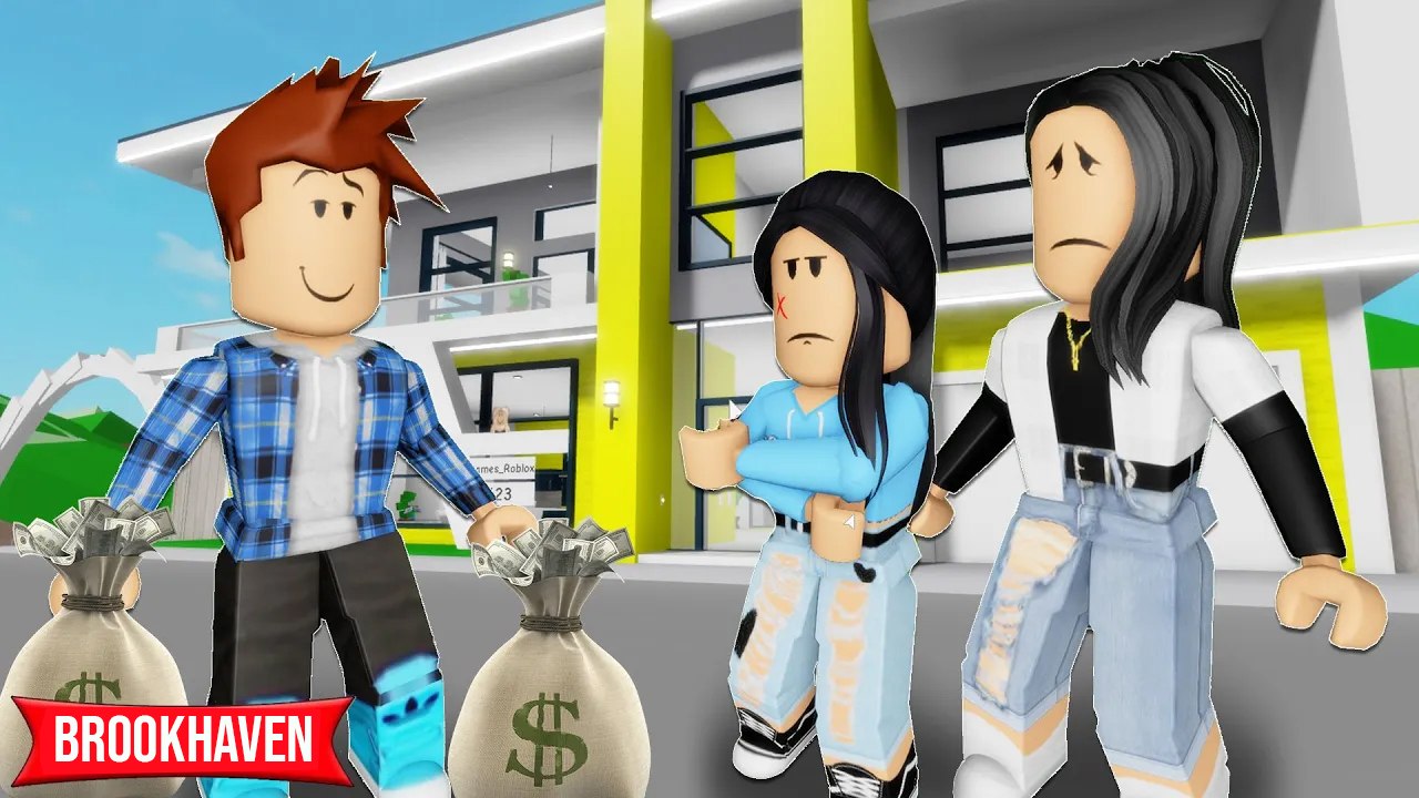 Ma mère a trouvé un copain et il a cambriolé notre maison ! | Histoires Brookhaven RP | Roblox