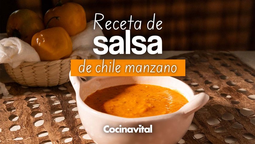 Salsa de chile manzano en 3 sencillos pasos