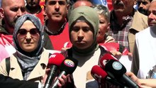 DİSK'e bağlı sendikalardan Doruk Madencilik işçilerine destek ziyareti | Madenci eşi: Zengine adalet istediği gibi, fakire adalet istediğiniz gibi midir?"