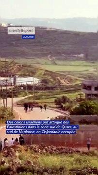 Des colons israéliens ont attaqué des Palestiniens dans la zone sud de Qusra, au sud de Naplouse, en Cisjordanie occupée