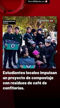 Estudiantes locales impulsan un proyecto de compostaje con residuos de café de confiterías.