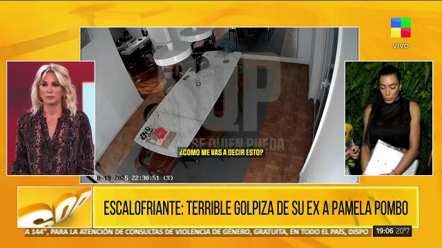 Así fue la brutal golpiza que sufrió Pamela Pombo de parte de su ex, Martín Albacete: el video