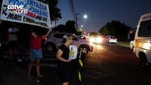 Amigos e familiares de Luciane fazem manifestação por paz no trânsito em Cascavel