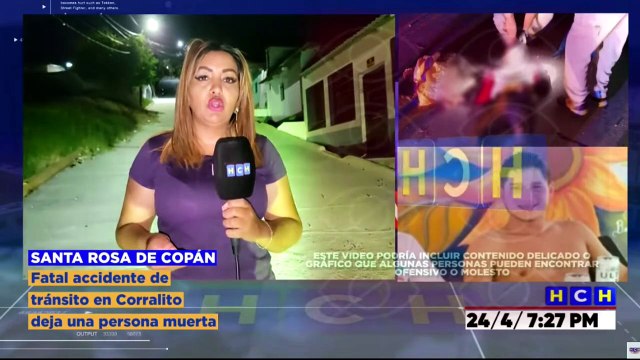 Motociclista pierde la vida tras sufrir accidente vial en Santa Rosa de Copán