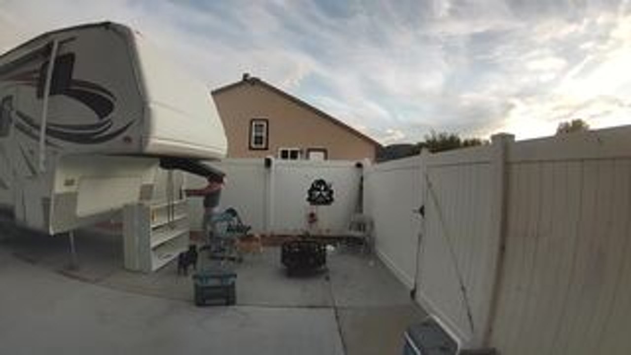 Woman Hits Her Head on Hitch and Falls Hard