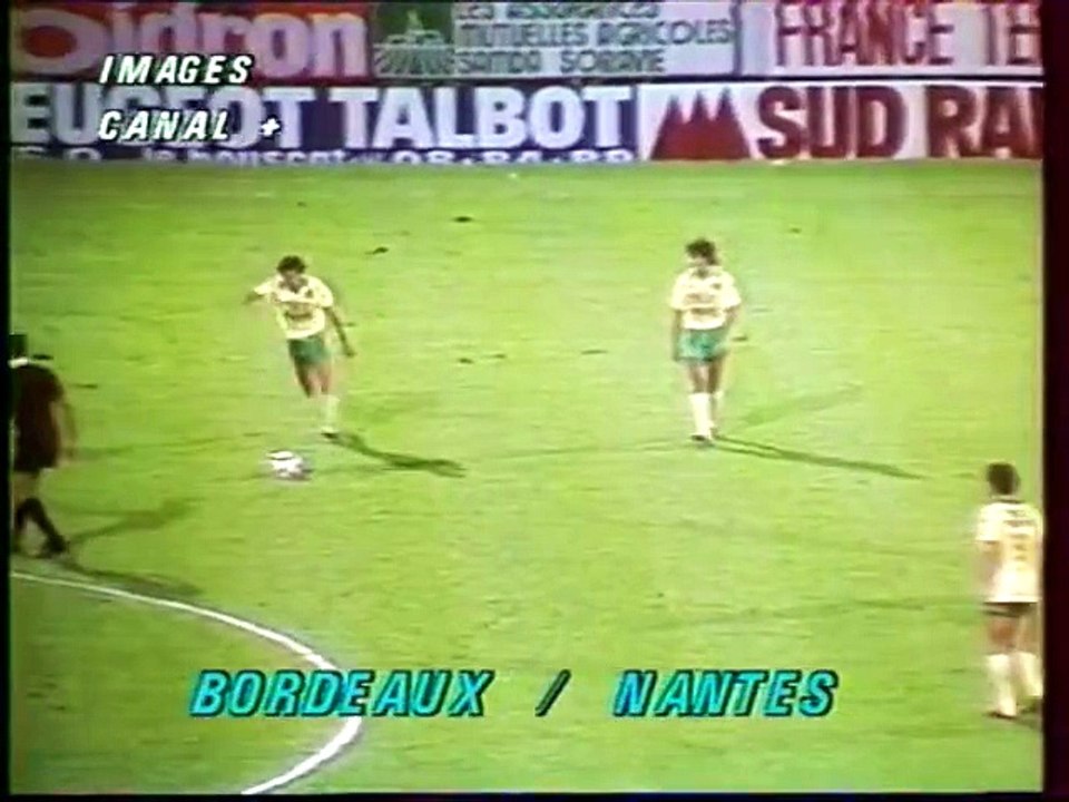 BORDEAUX  - NANTES - 1985 - SAISON 1985/1986 -