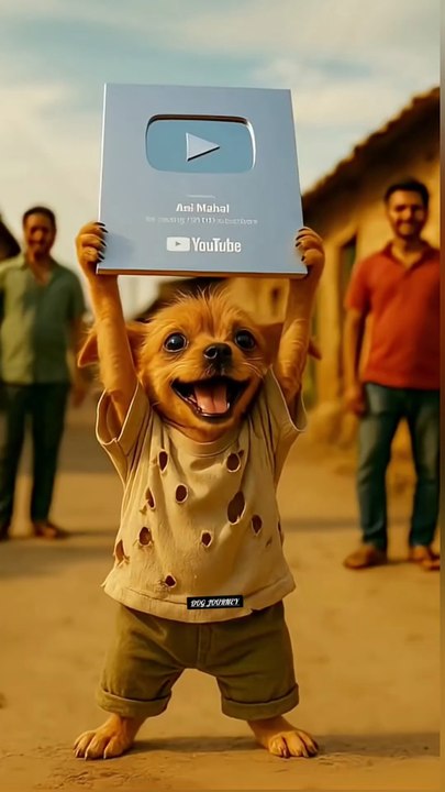 The poor puppy 🐕 didn_t have youtube award 🏆so_ his rich friends making fun of him 😭