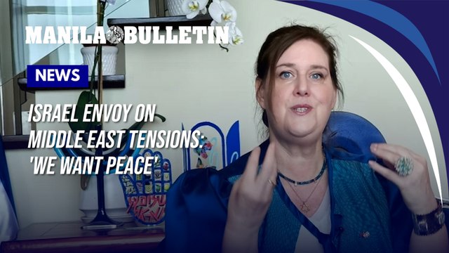 'We want peace': Israel envoy calls for de-escalation amid Middle East tensions affecting global stability