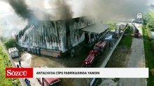 Antalya'da patates cipsi üretim tesisinde çıkan yangın söndürüldü
