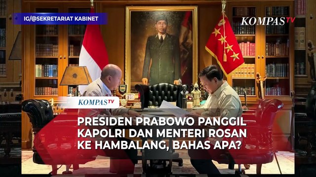 Presiden Prabowo Panggil Kapolri dan Menteri Rosan ke Hambalang, Bahas Apa?