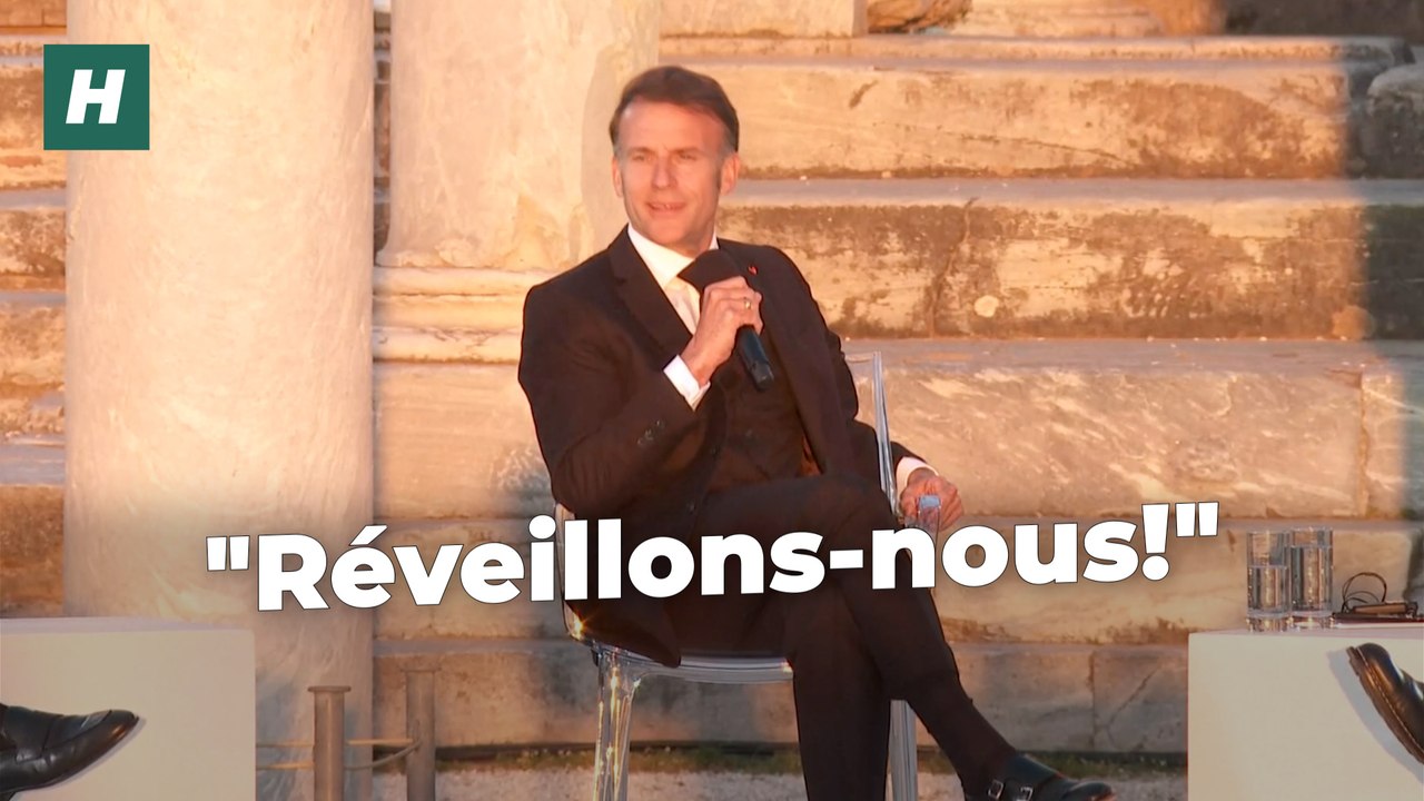 "Un moment unique" : En Grèce, Macron évoque l'isolement des Européens