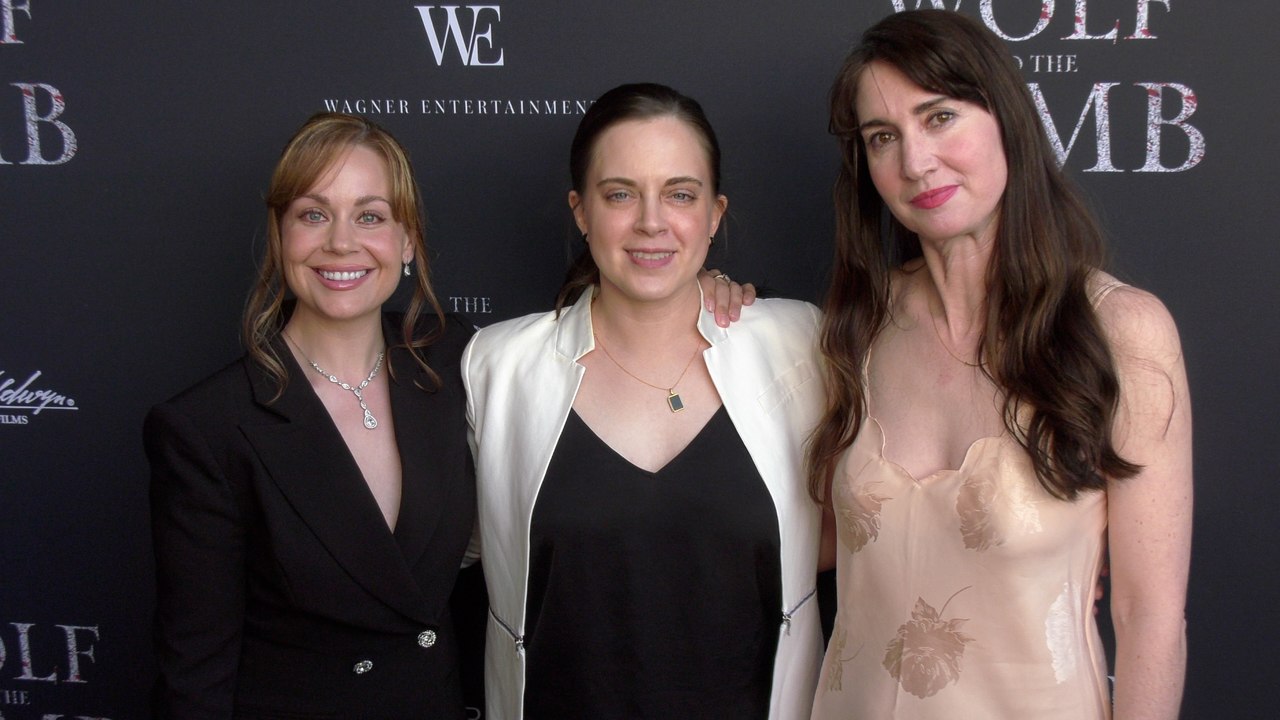 Tashia Gates, Bethany Lorang, Jenna Ciralli on the red carpet at the premiere of "The Wolf and the Lamb"